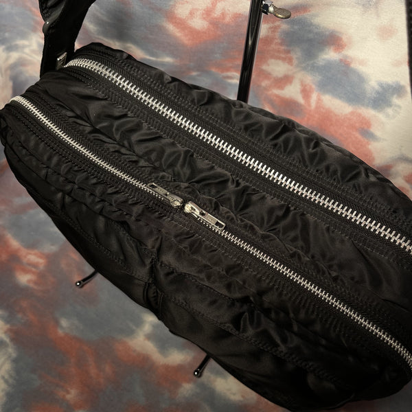 Porter Tanker Shoulder Bag (Base expandable) - Black 黑色Tanker斜揹袋 可擴大底部