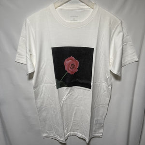 Uniform Experiment UE rose white tee size 2 白色玫瑰印花tee