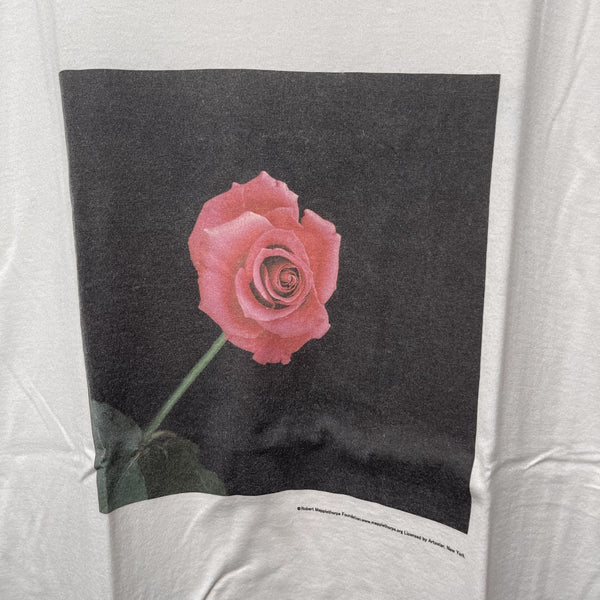 Uniform Experiment UE rose white tee size 2 白色玫瑰印花tee