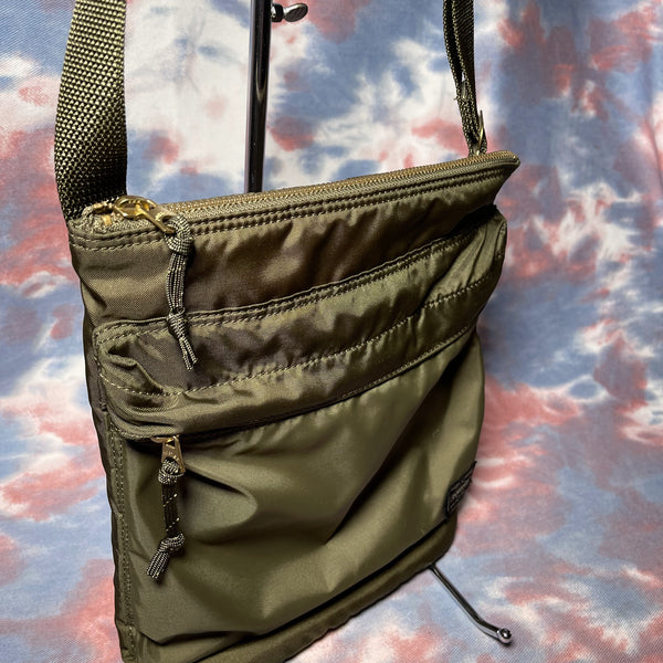 Porter Force Shoulder Bag S  - Olive Green 軍綠色尼龍細斜揹袋/側揹袋
