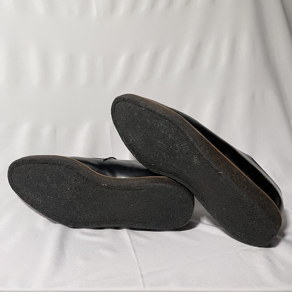 Common Projects Derby Shine Black Shoes Crepe Sole UK 9 Eur 43 27cm