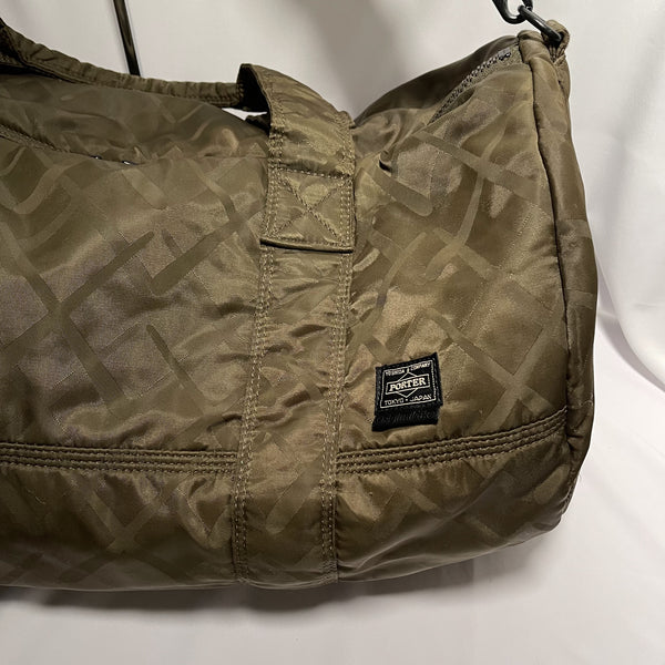 Porter x OriginalFake (Kaws) 2way Duffle Bag - Khaki 卡其色兩用斜揹/側揹/手提袋