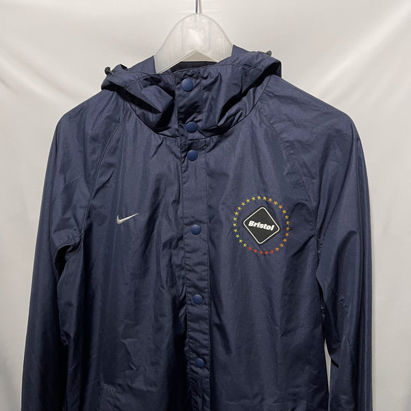 FCRB x Nike Hooded Coach Jacket Navy size L 深藍色有帽教練外套/風䄛