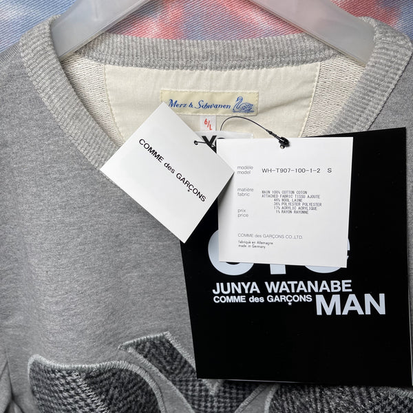 Junya Watanabe Comme des Garcons MAN Merz b Schwanen Sweatshirt Grey EYE logo