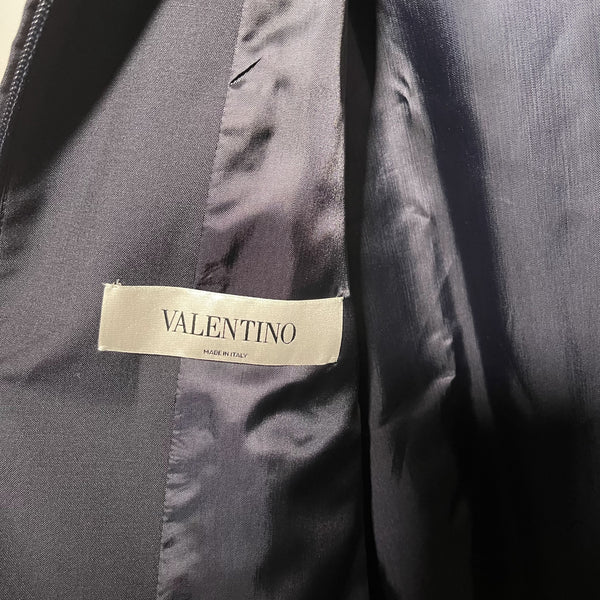 Valentino full zip jacket navy track suit zipup 深藍色尼龍拉鏈外套