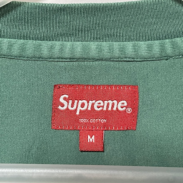 Supreme Chest Stitch Logo Tee Green Size M