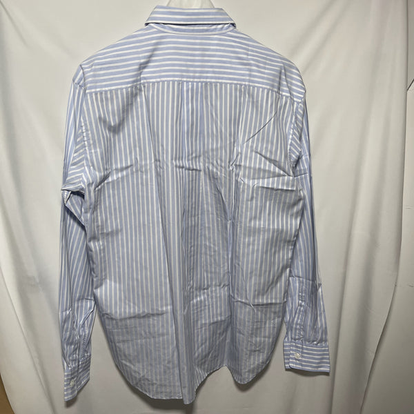 Comme des Garcons Homme Deux Shirt Patchwork size M CDG淺藍色條子拼布恤衫