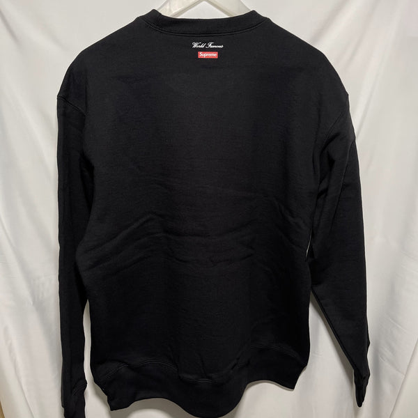 全新 Supreme aerial crewneck sweatshirt black fleece size M 2020FW 黑色厚抓毛圓領衛衣