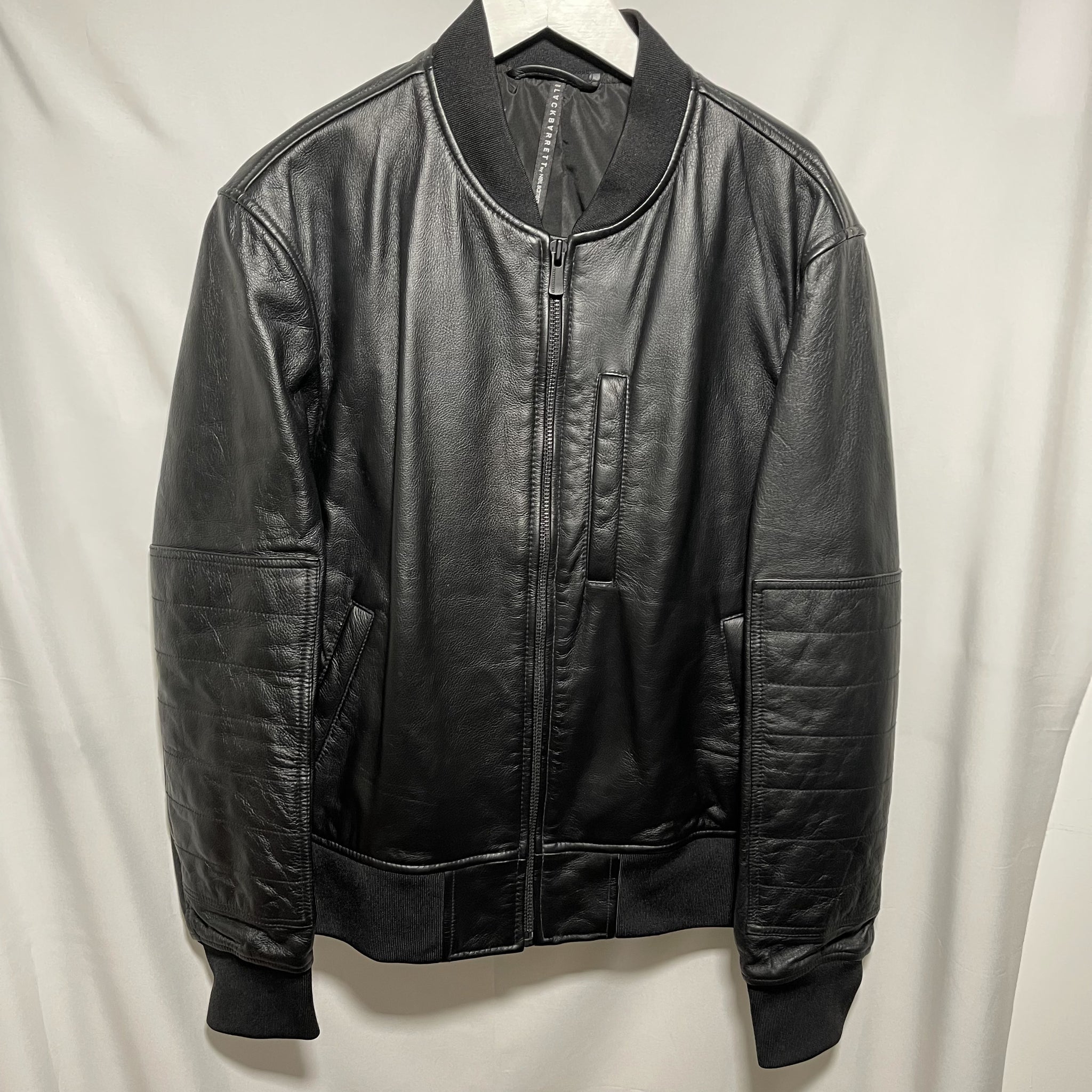 Black Barrett by Neil Barrett Leather Jacket Size L 黑色皮䄛外套