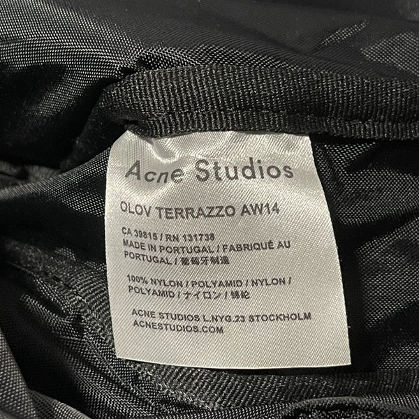 Acne Studios Backpack Blue Stone acne 藍灰色圖案尼龍背囊