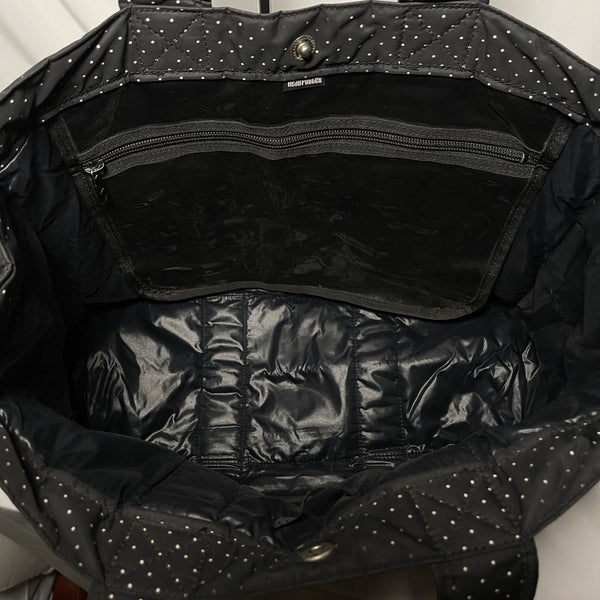 Head Porter black beauty dot tote bag large L 黑色波點尼龍大手提袋