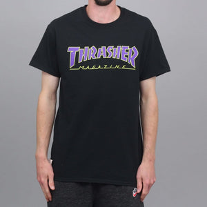 Thrasher Outlined T-Shirt - Black