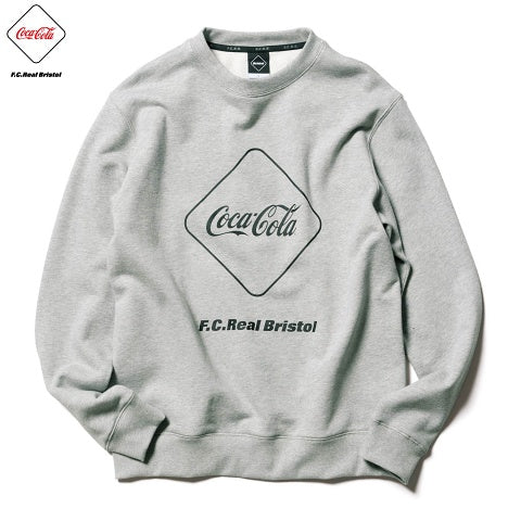 FCRB COCA-COLA Emblem Crewneck Sweatshirt - Grey 灰色會章logo衛衣
